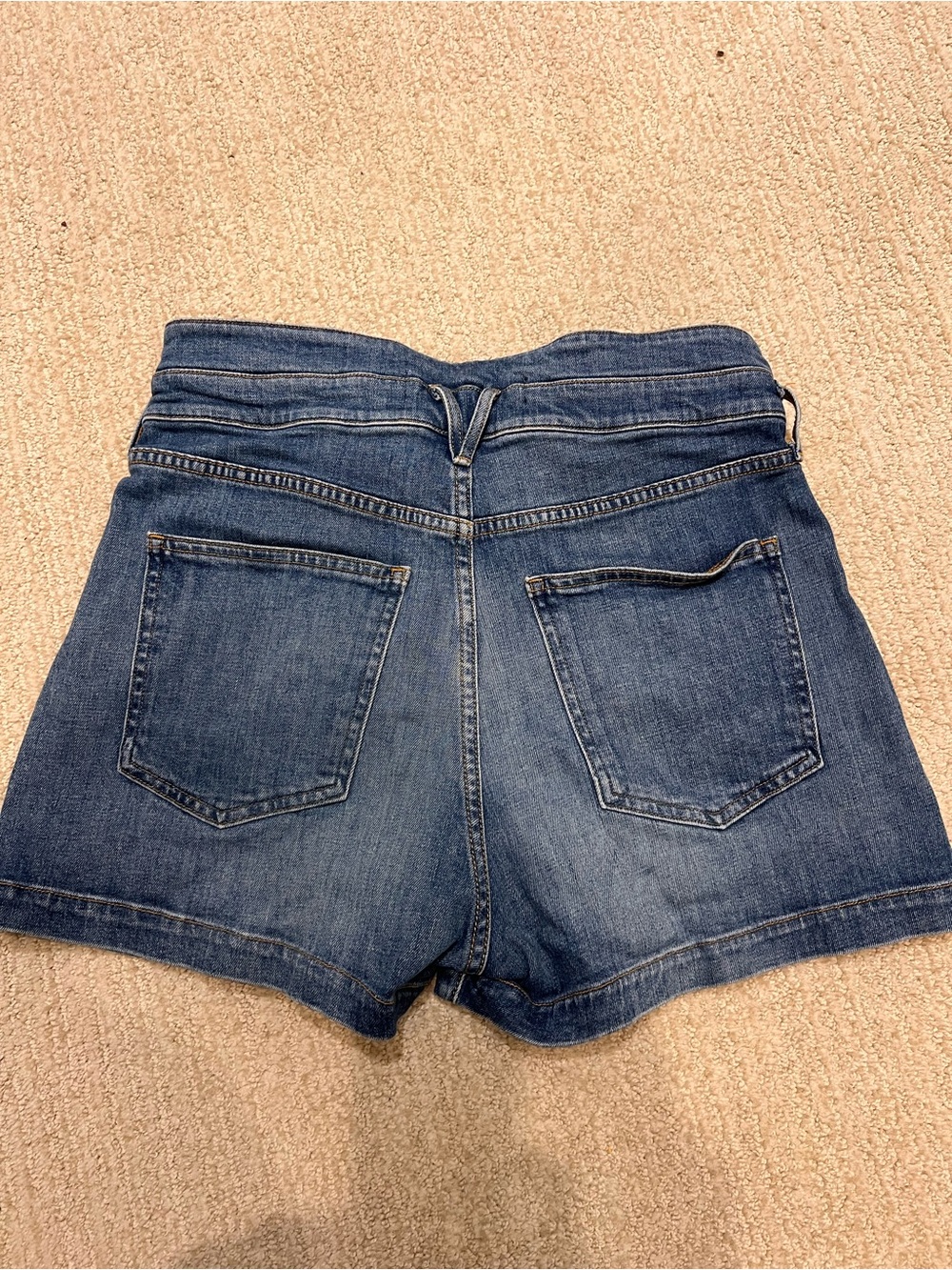 Veronica Beard Jalen High-Waist Blue Denim Shorts - Picture 8 of 8